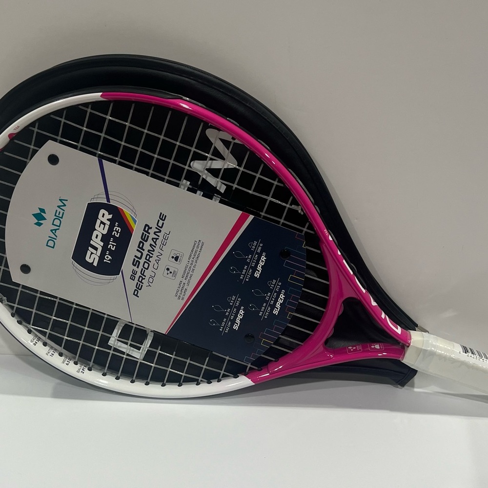 Kids Tennis Racket - Pink and Black